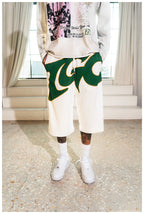 3/4 mesh shorts (white)