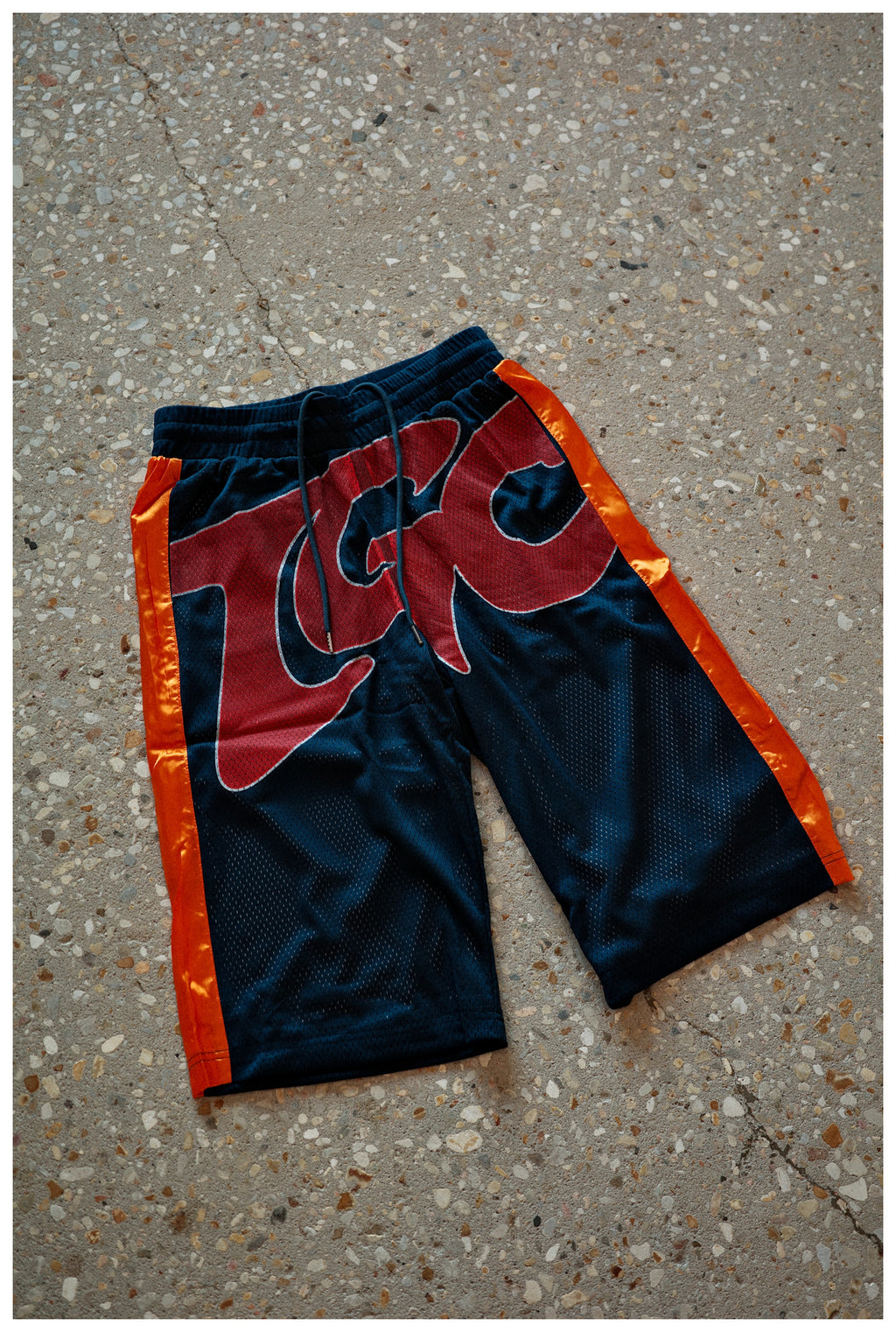 3/4 mesh shorts (blue)