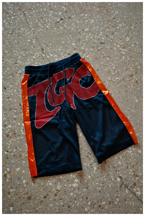 3/4 mesh shorts (blue)