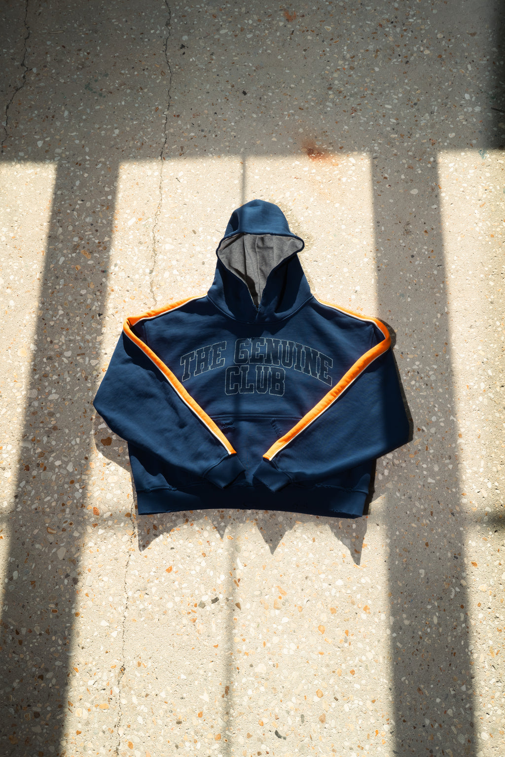 “In 5” distressed hoodie