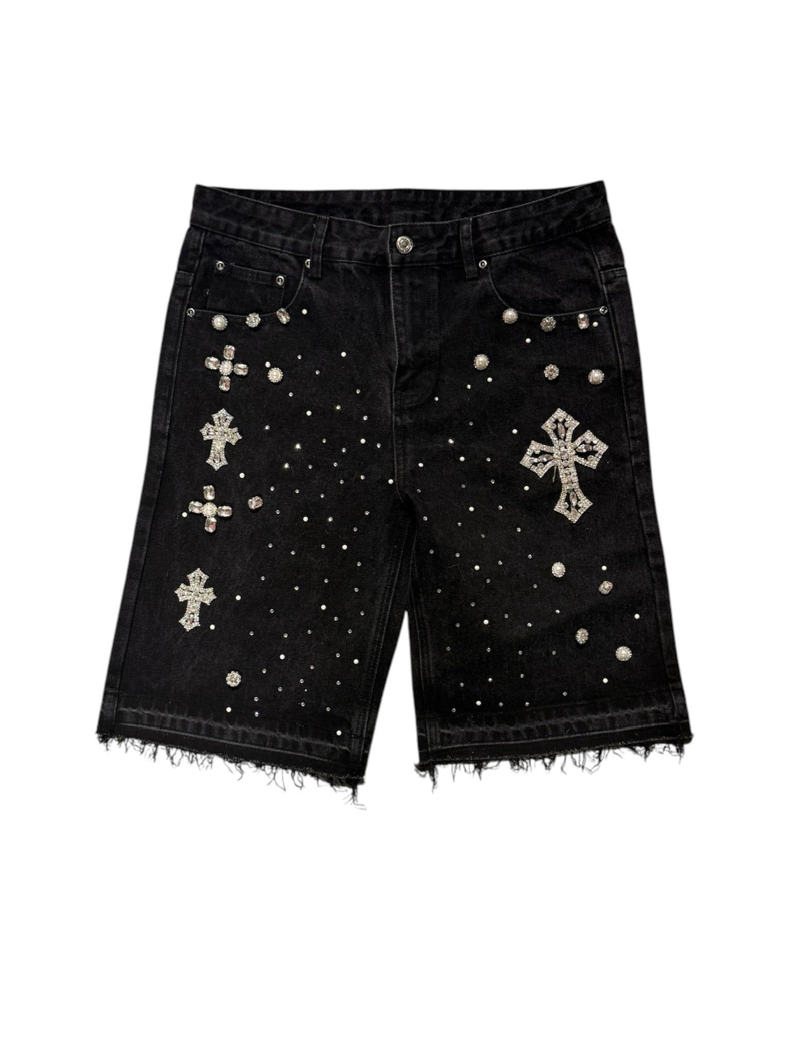 OG Black raw edge denim