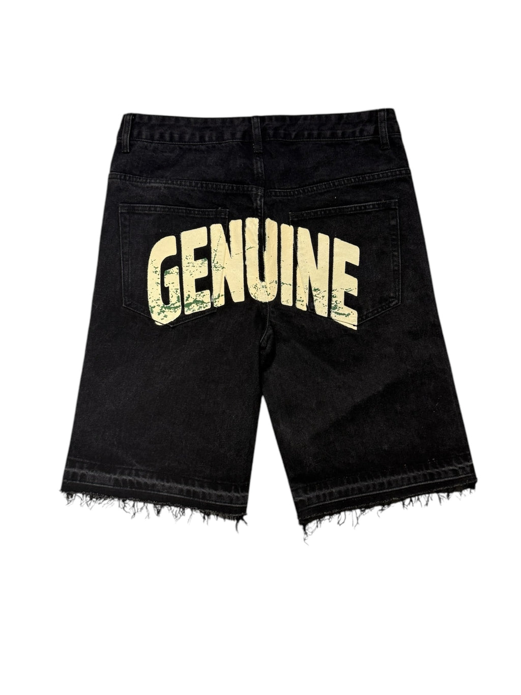 OG Black raw edge denim