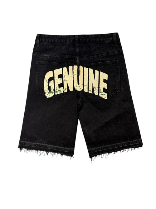 OG Black raw edge denim
