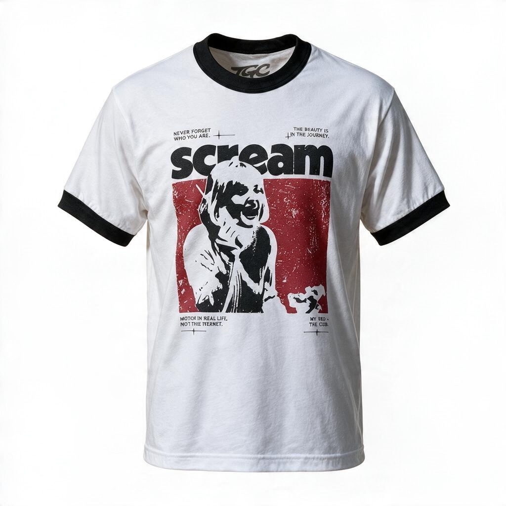 Vintage “SCREAM” Ringer Tee